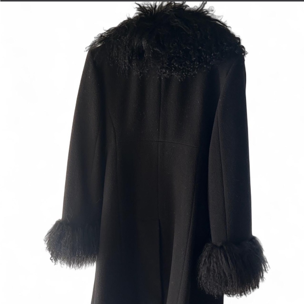 Marvin Richards Black Teddy Jacket with Fur Trim - Picture 8 of 11